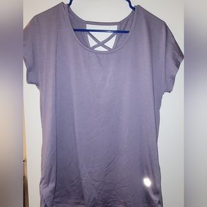 Womens purple workout shirt